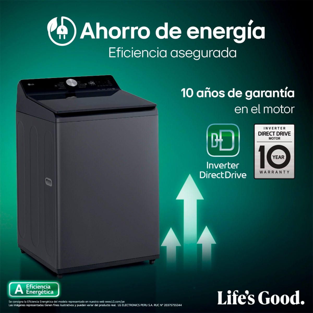 LAVADORA LG 18KG CARGA SUPERIOR TURBODRUM WT18OBTX - 9
