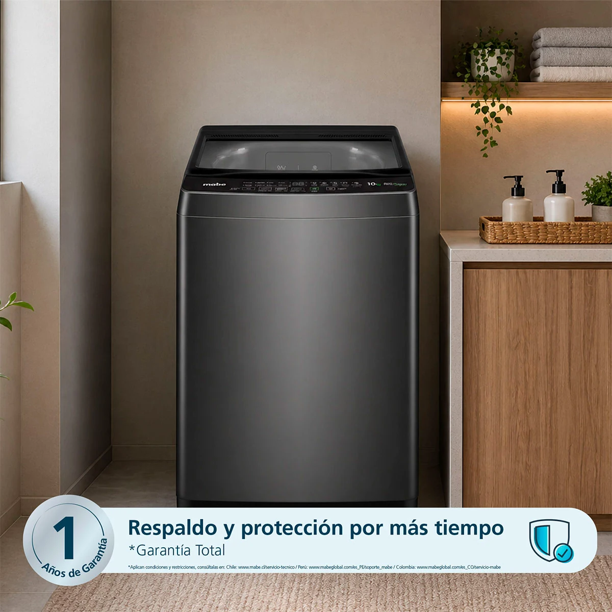 LAVADORA MABE 10KG CARGA SUPERIOR AQUA SAVER GREEN LMAP0120WDGBB0 - 6