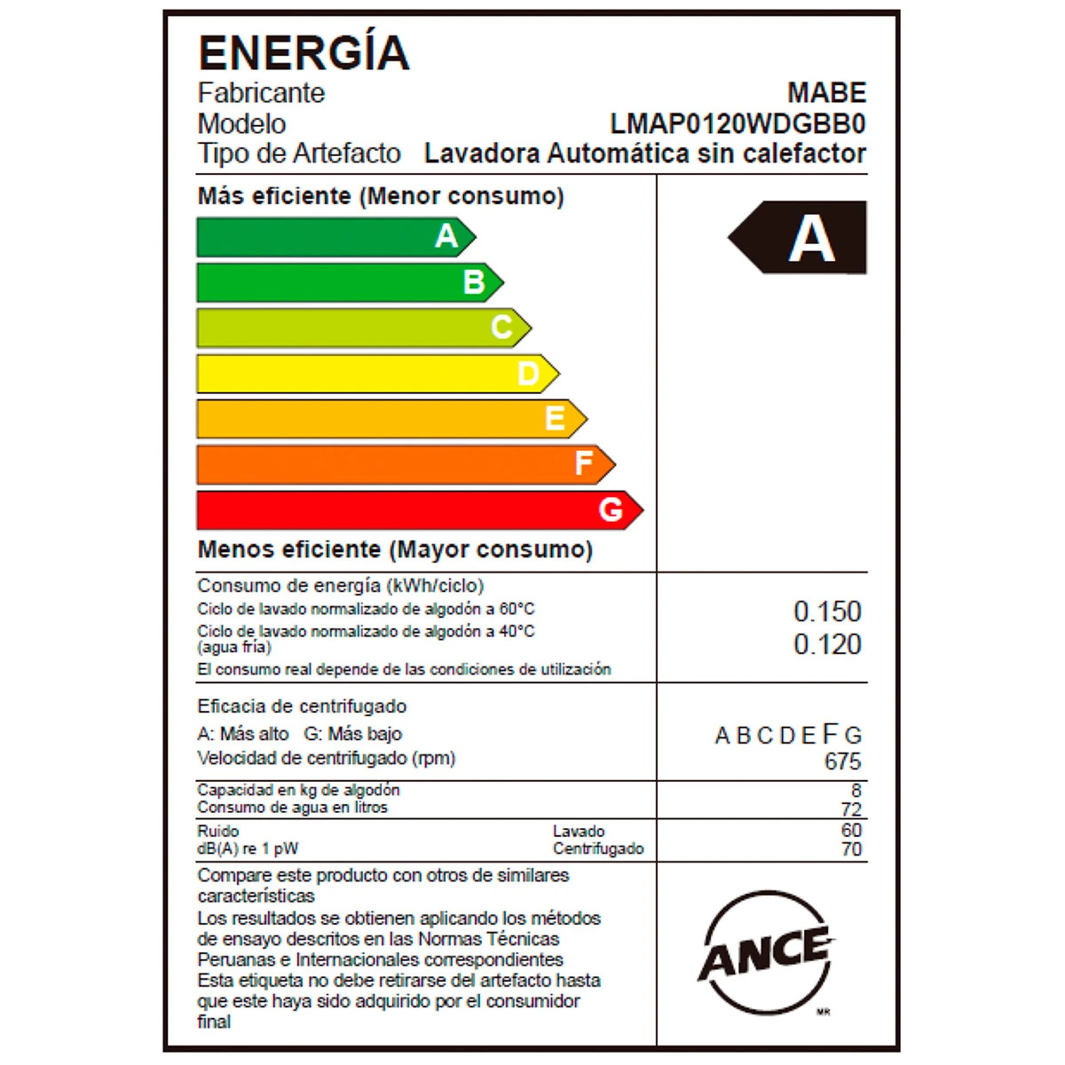 LAVADORA MABE 10KG CARGA SUPERIOR AQUA SAVER GREEN LMAP0120WDGBB0 - 8