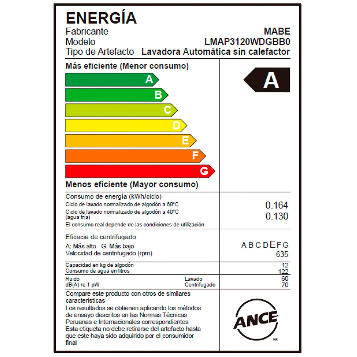 LAVADORA MABE 13KG CARGA SUPERIOR AQUA SAVER GREEN LMAP3120WDGBB0 - 8
