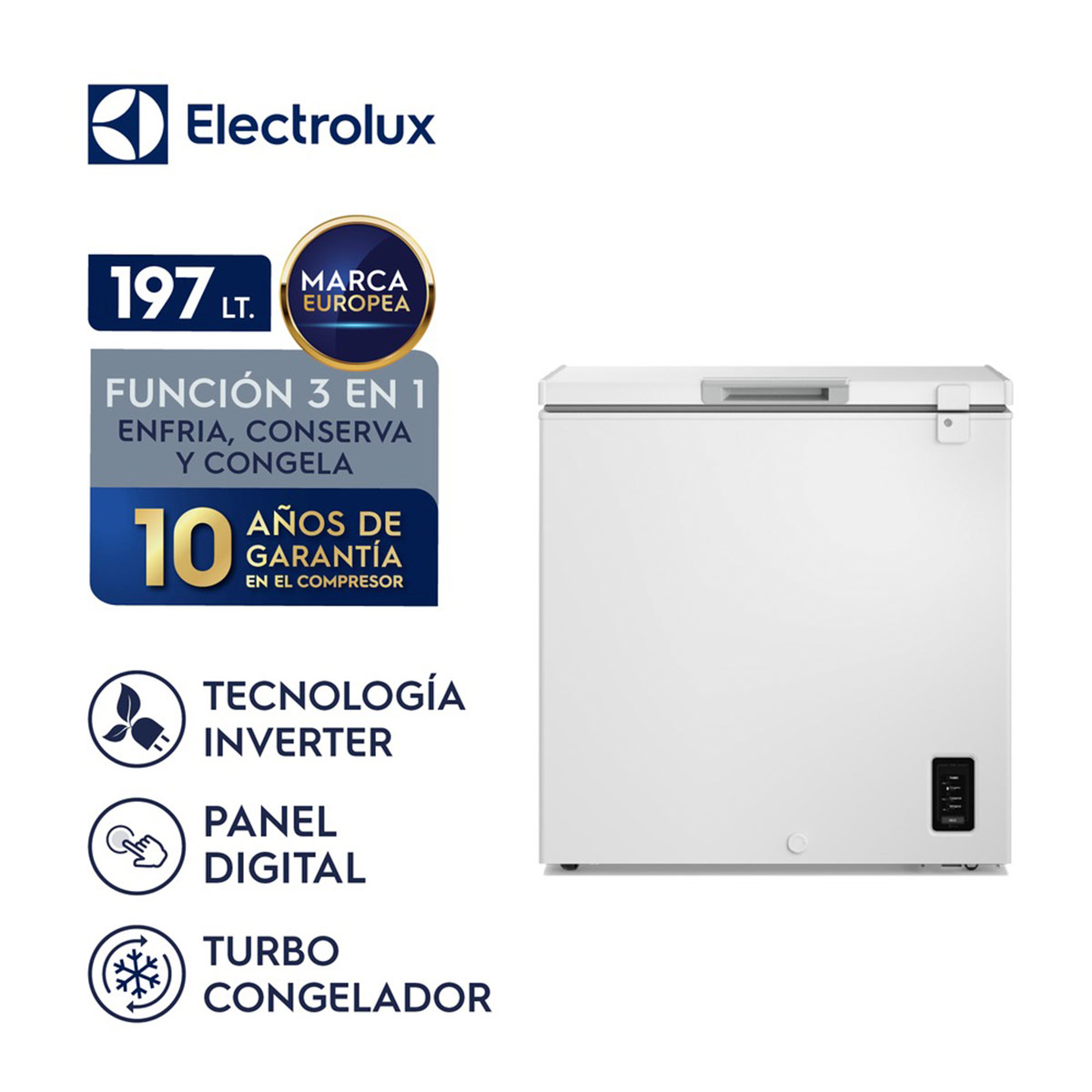 CONGELADORA ELECTROLUX 197L FROST EFH20S2P5AW - 7