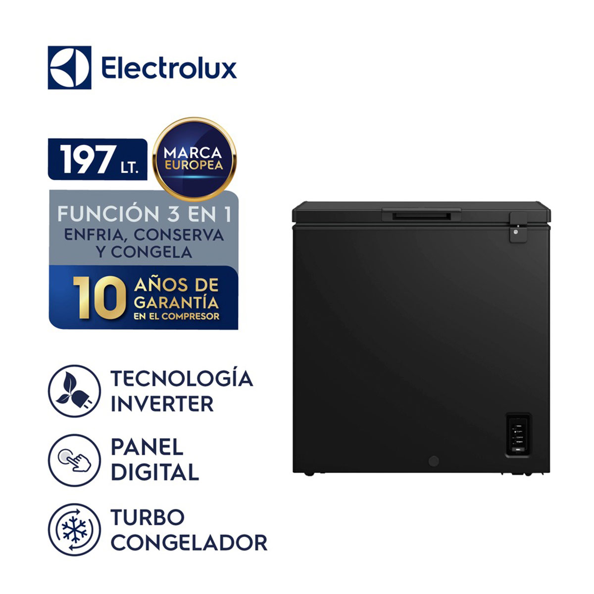 CONGELADORA ELECTROLUX 197L FROST EFH20S2P5AW - 2