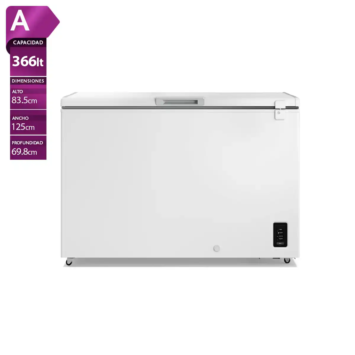 CONGELADORA ELECTROLUX 366L FROST EFH38S2P5AW - 1