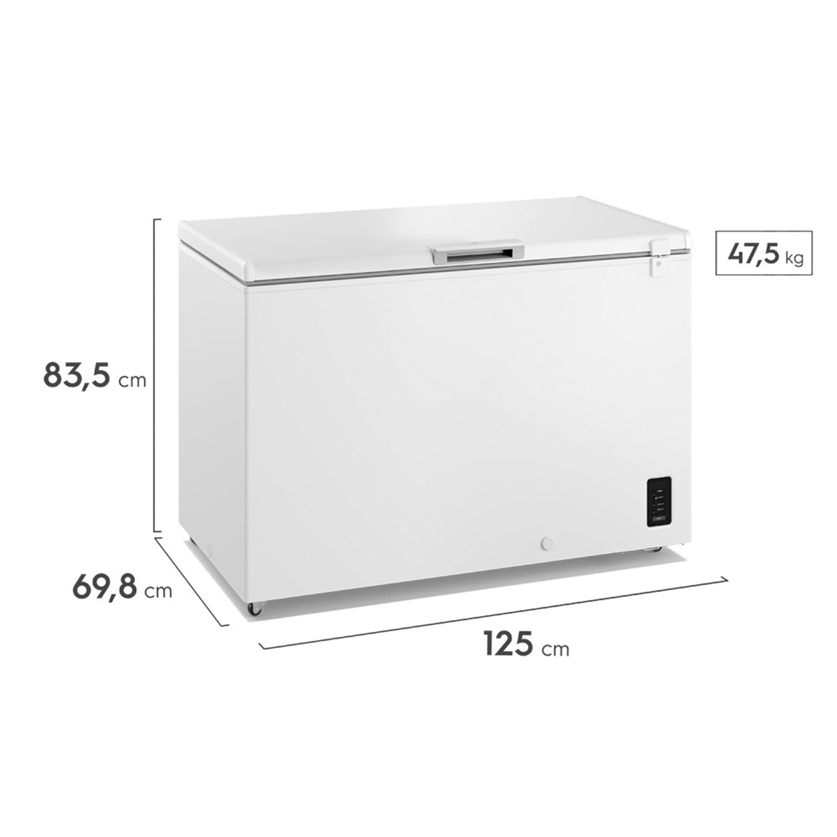 CONGELADORA ELECTROLUX 366L FROST EFH38S2P5AW - 2