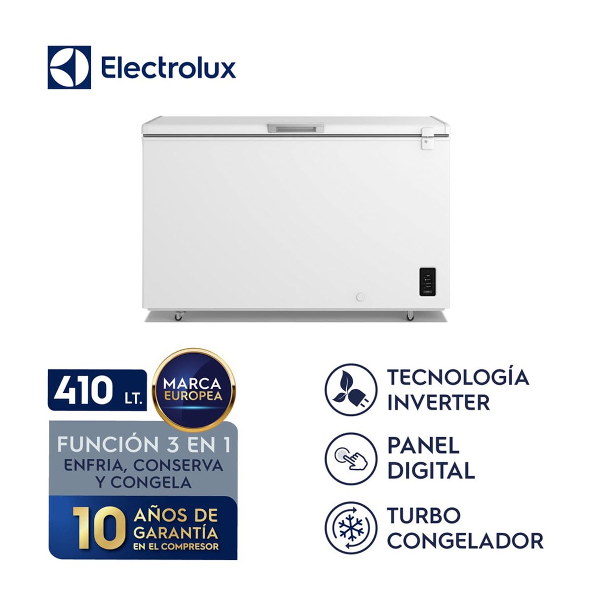 CONGELADORA ELECTROLUX 410L FROST EFH42S2P5AW - 2
