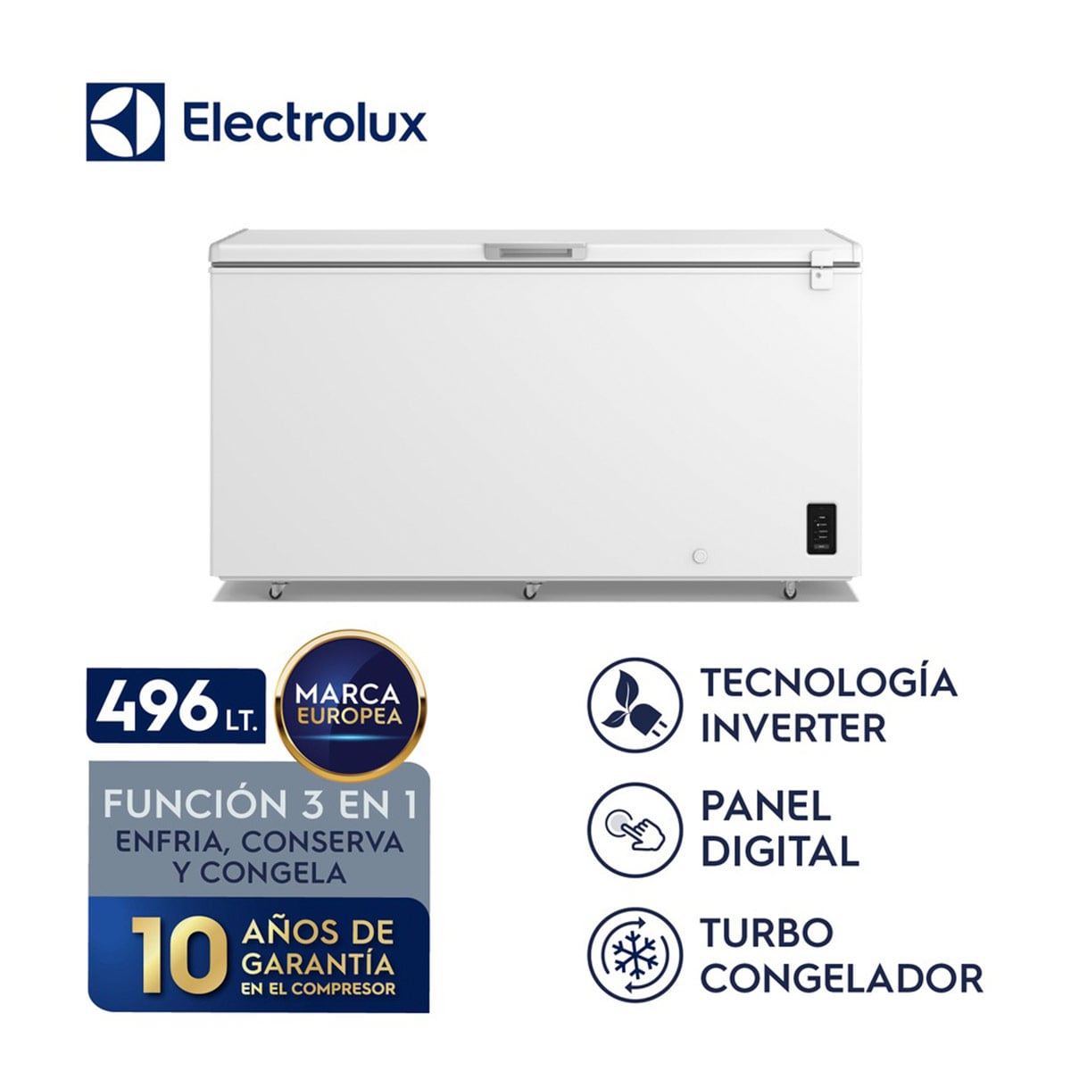 CONGELADORA ELECTROLUX 496L FROST EFH50S2P5AW - 2