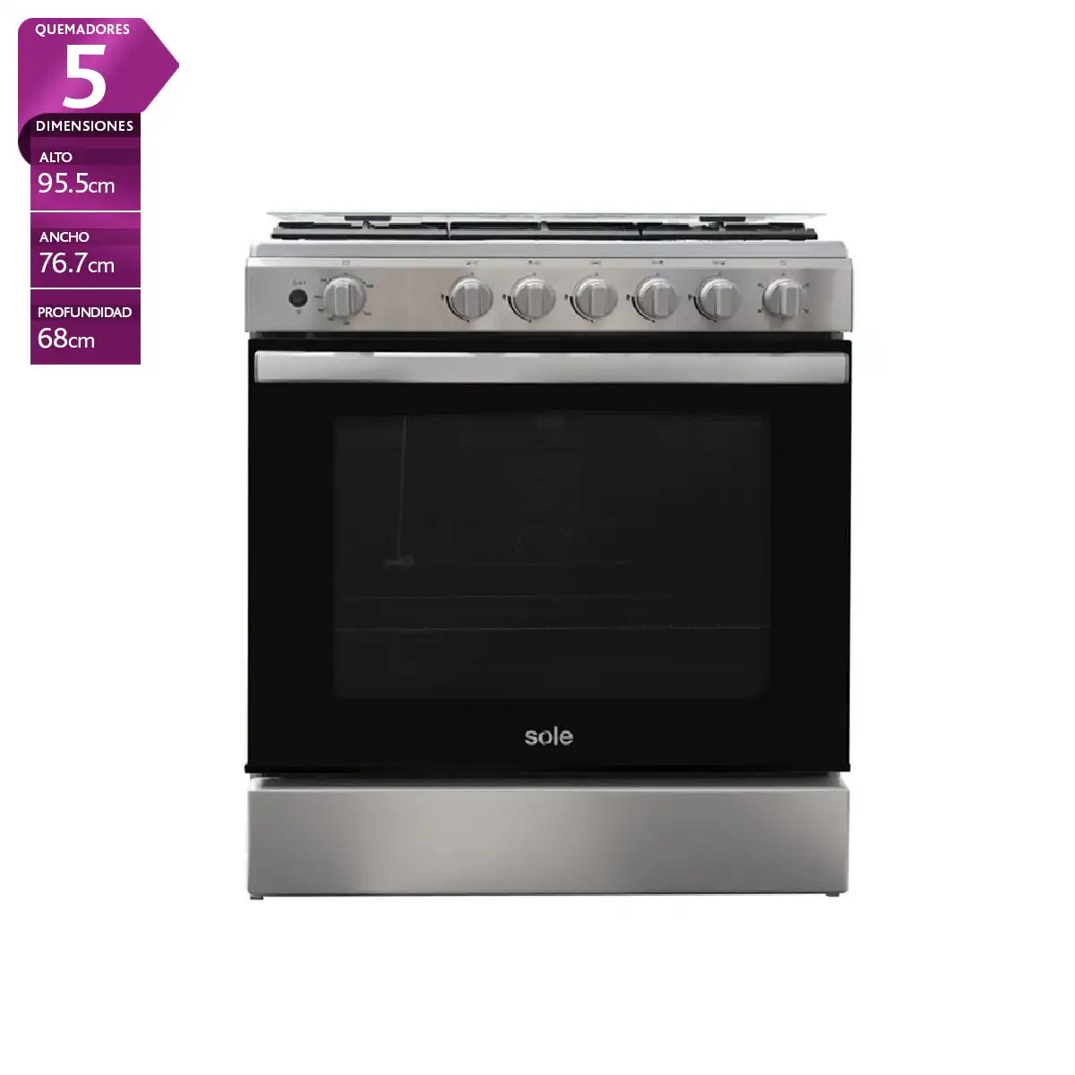 COCINA DE PIE A GAS SOLE 5 PLATOS 3120COSOL036V2 - 1