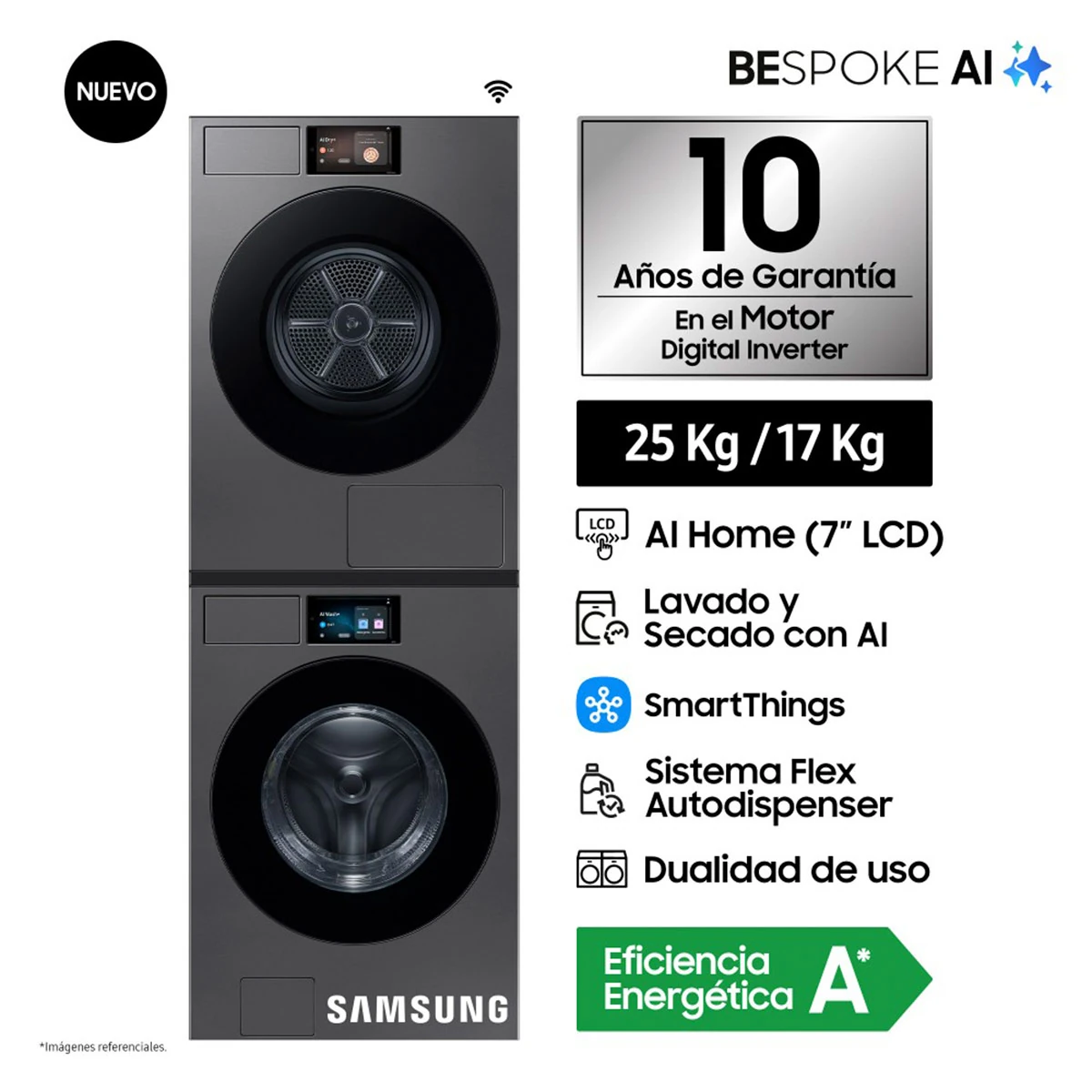 CENTRO DE LAVADO SAMSUNG BESPOKE AI 25KG 17KG - 1