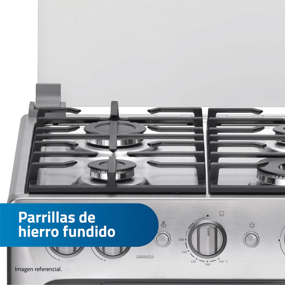 COCINA DE PIE A GAS INDURAMA 4 HORNILLAS GRANADA - 4