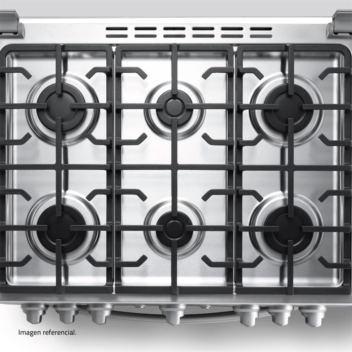 COCINA DE PIE A GAS INDURAMA 6 HORNILLAS PARMA - 4