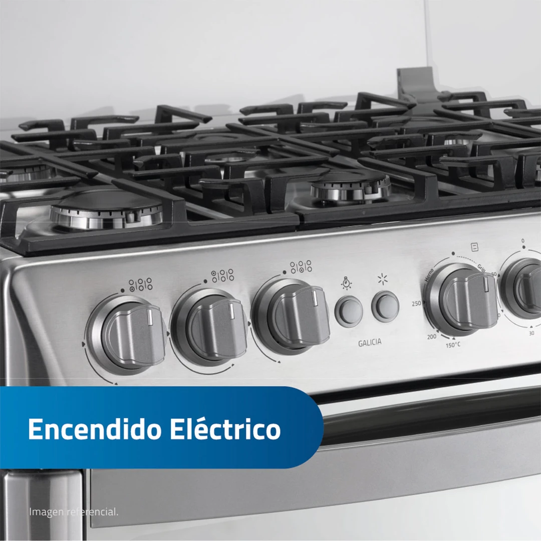 COCINA DE PIE A GAS INDURAMA 6 HORNILLAS GALICIA - 7