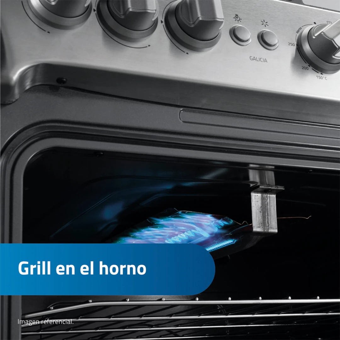 COCINA DE PIE A GAS INDURAMA 6 HORNILLAS GALICIA - 8