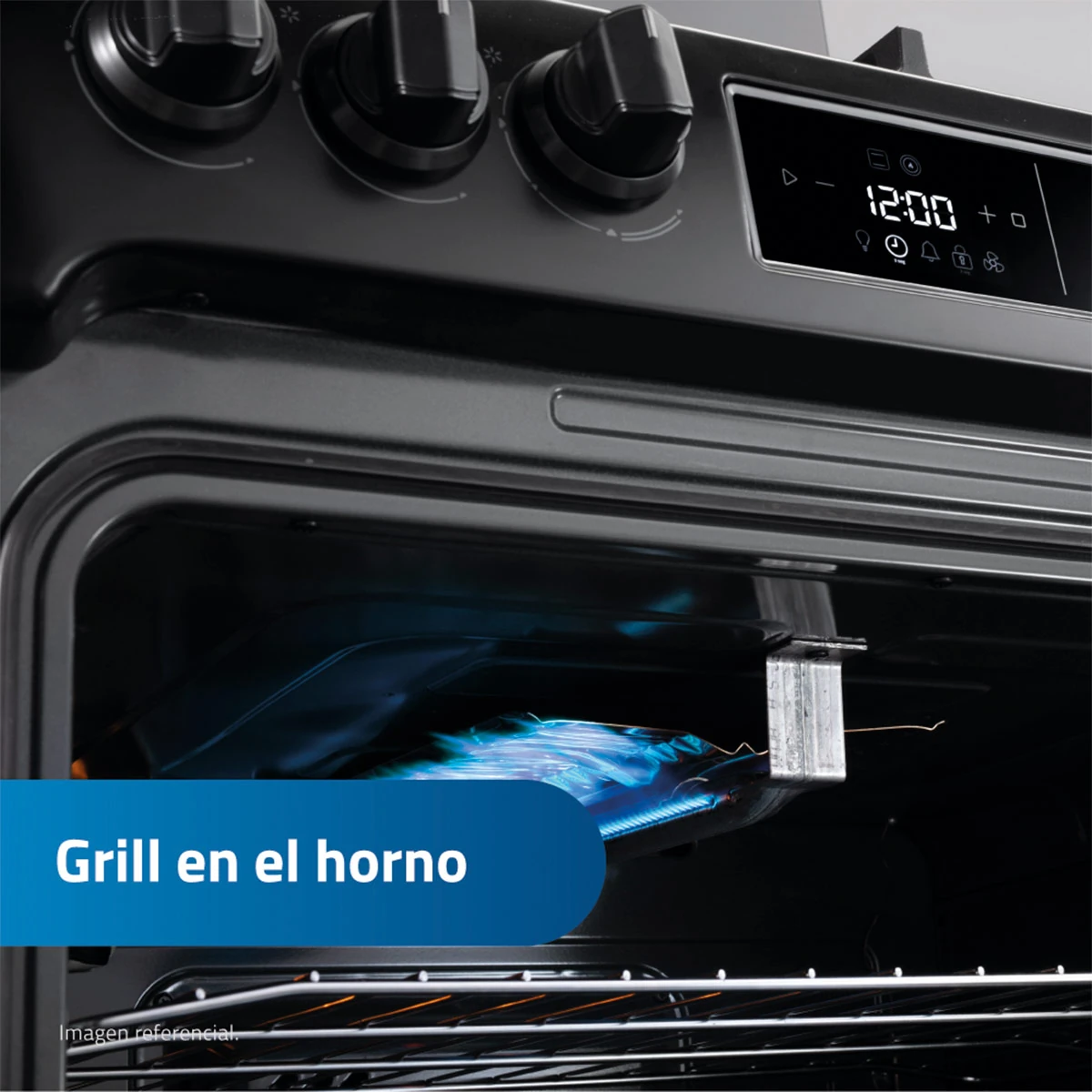 COCINA DE PIE A GAS INDURAMA 5 HORNILLAS NIZA - 5