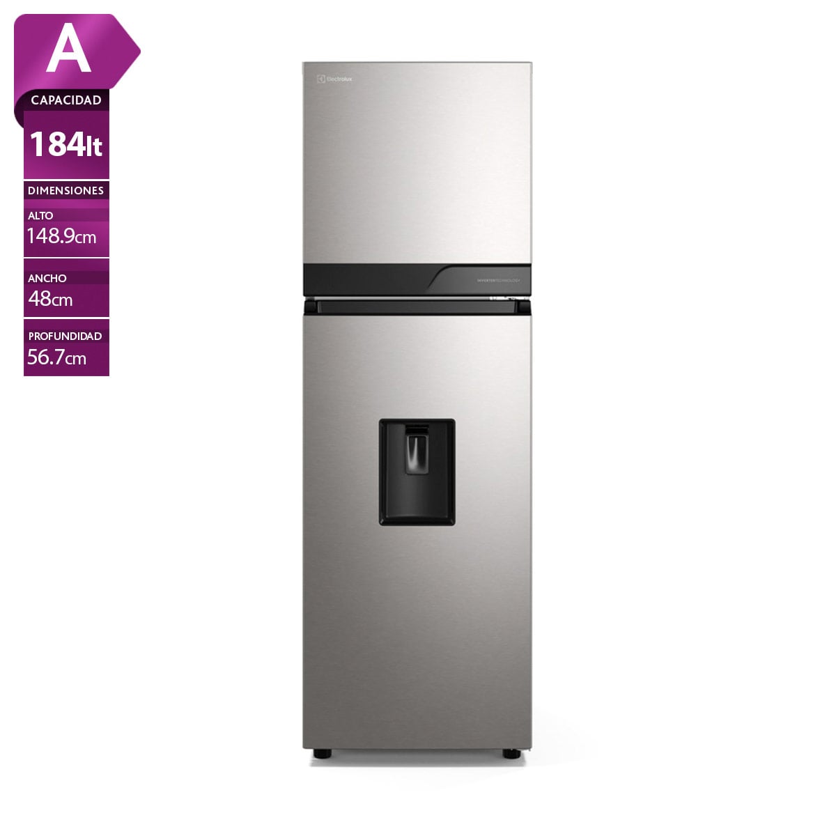 REFRIGERADORA ELECTROLUX TOP FREEZER NO FROST ERT20A2P6DS 184L - 1