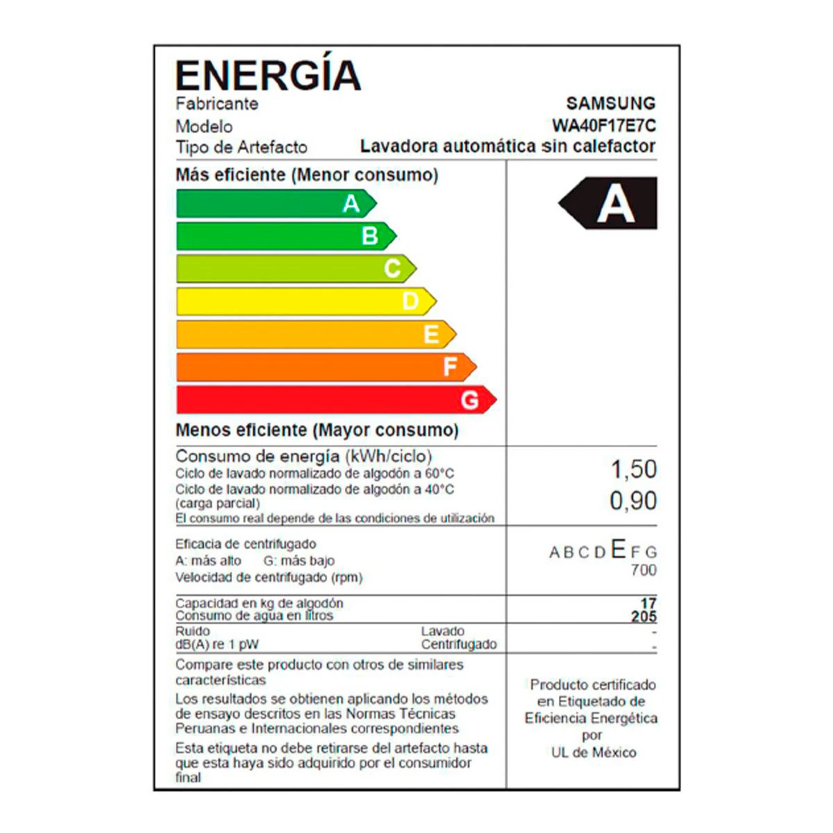 LAVADORA SAMSUNG 17KG CARGA SUPERIOR ECOBUBBLE WA40F17E7CPE - 13