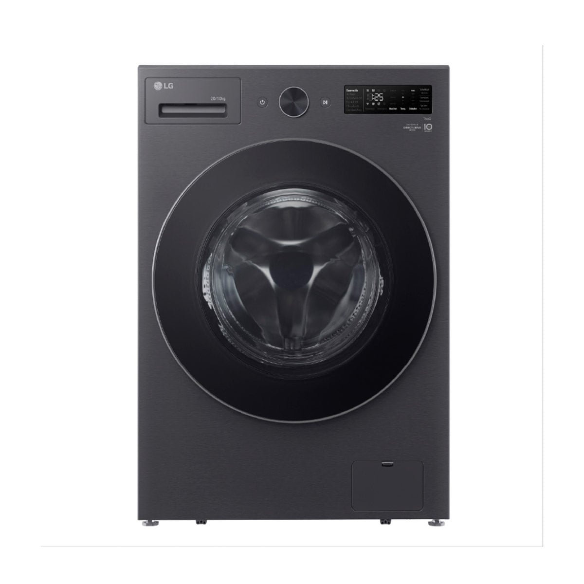 LAVASECA LG CARGA FRONTAL 20/10 KG WD20EBNTSPG INTELIGENCIA ARTIFICIAL NEGRO MATE - 2