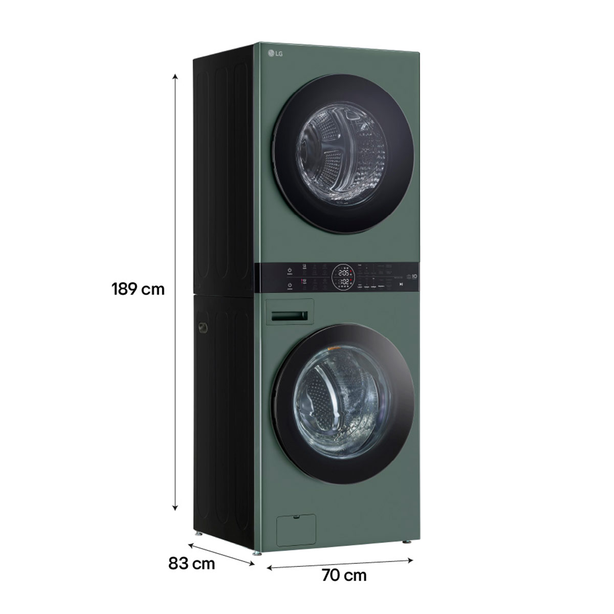 CENTRO DE LAVADO LG CARGA FRONTAL 25/20 KG WK25GGS6 INTELIGENCIA ARTIFICIAL VERDE - 5