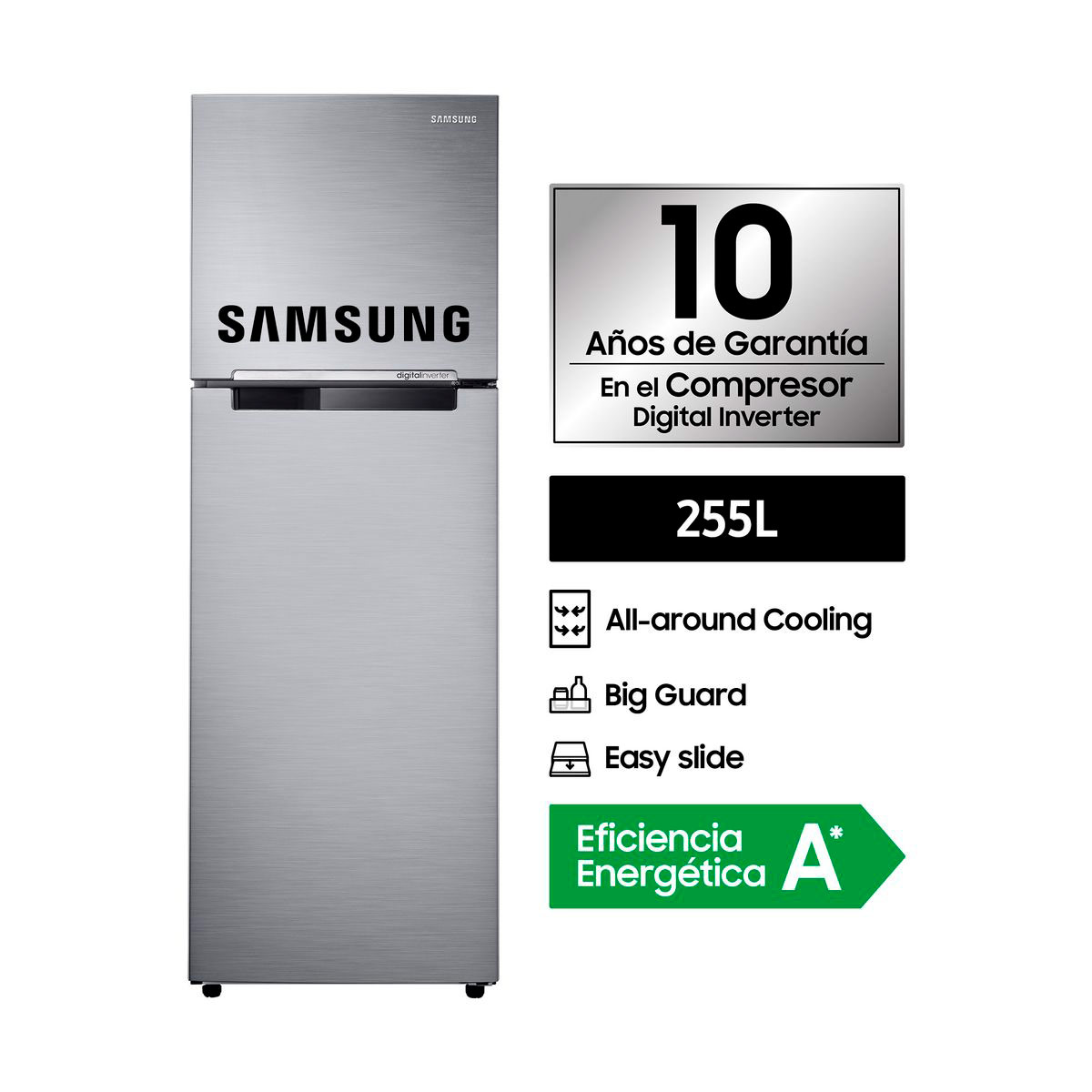 REFRIGERADORA SAMSUNG TOP FREEZER 225L - 1