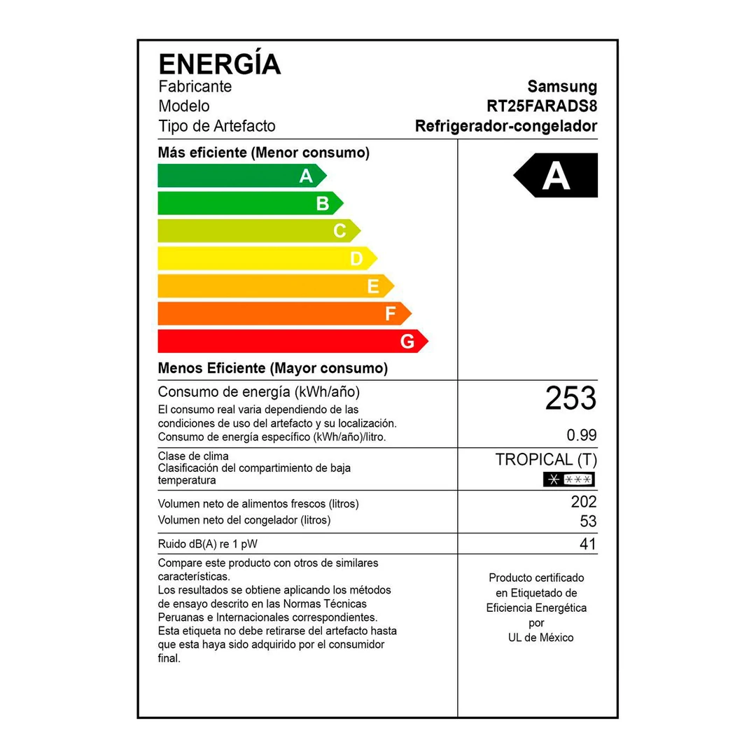 REFRIGERADORA SAMSUNG TOP FREEZER 225L - 8