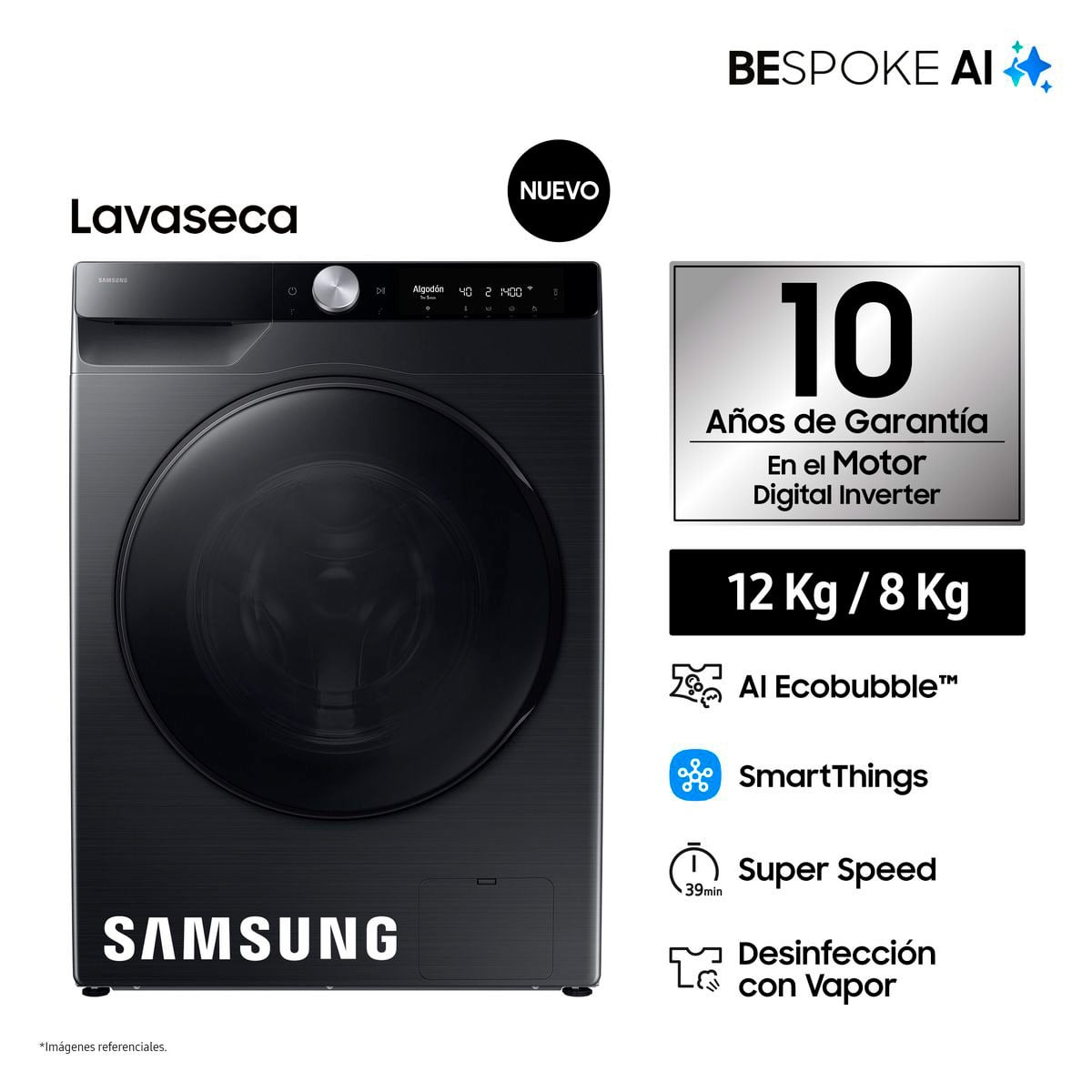 LAVASECA SAMSUNG BESPOKE AI 12Kg/8Kg - 1