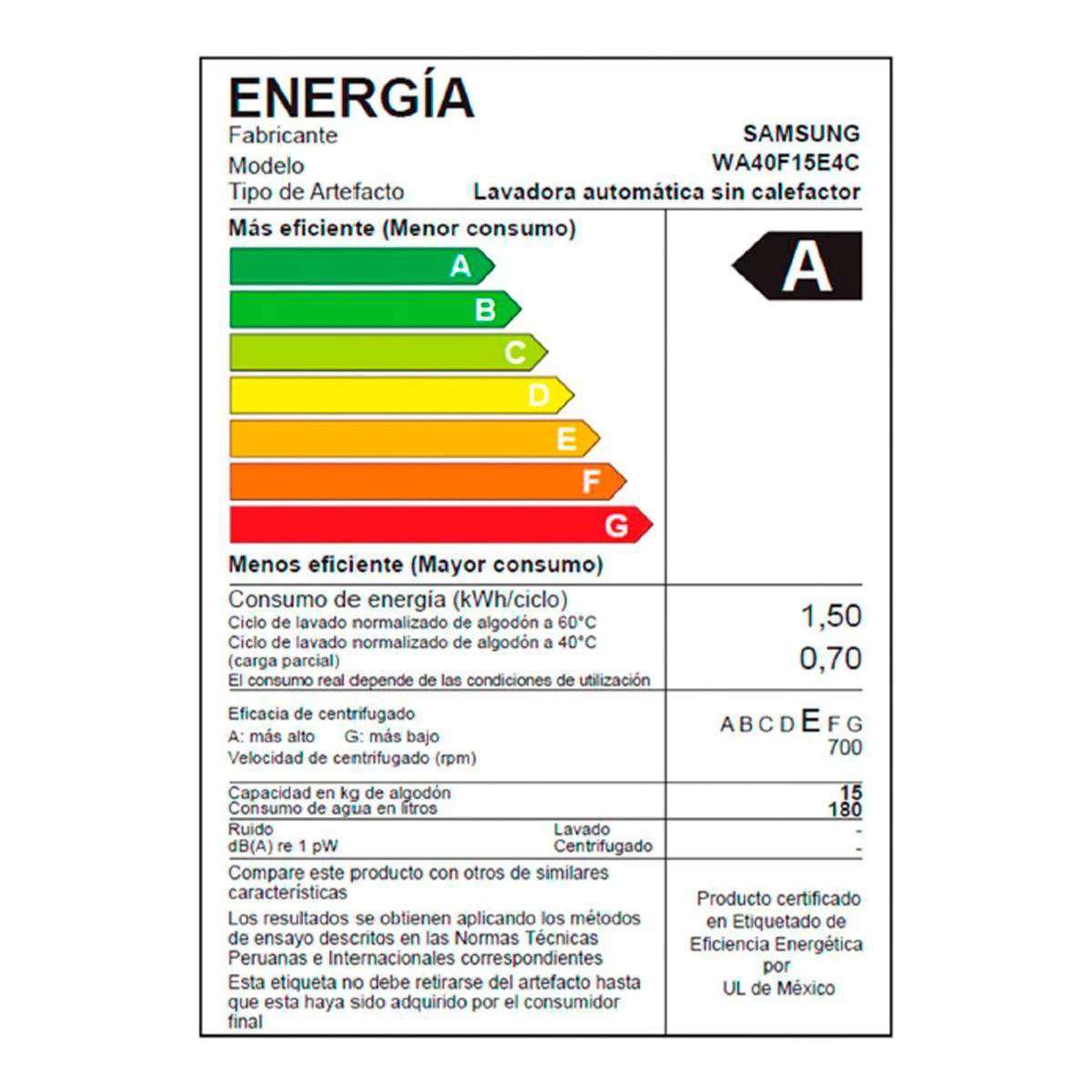 LAVADORA SAMSUNG 15KG CARGA SUPERIOR ECOBUBBLE WA40F15E4CPE - 13
