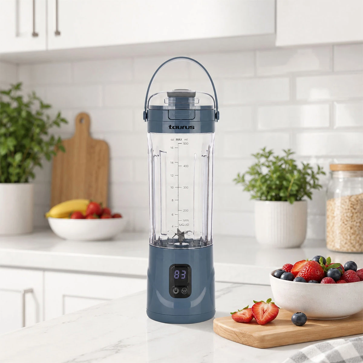 LICUADORA PORTÁTIL TAURUS SHAKE & GO MINI OCEAN - 3