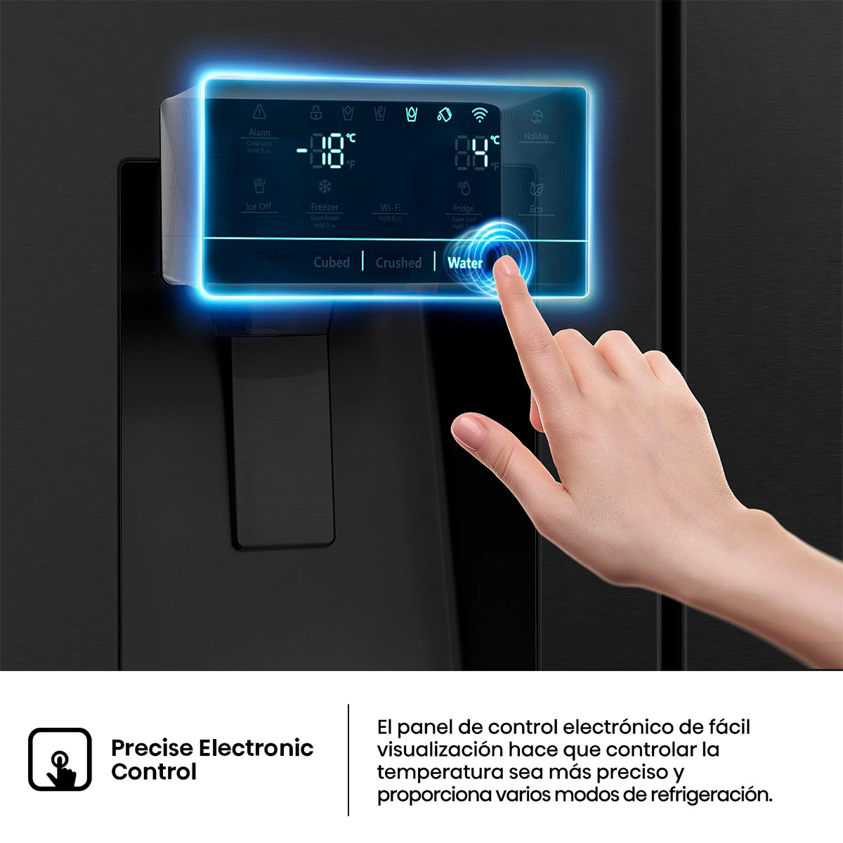 REFRIGERADORA HISENSE SIDE BY SIDE NO FROST RS528P5GBA 506L - 12