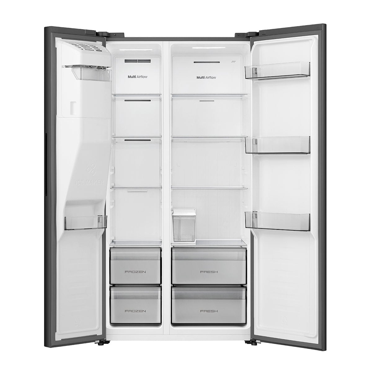REFRIGERADORA HISENSE SIDE BY SIDE NO FROST RS528P5GBA 506L - 7