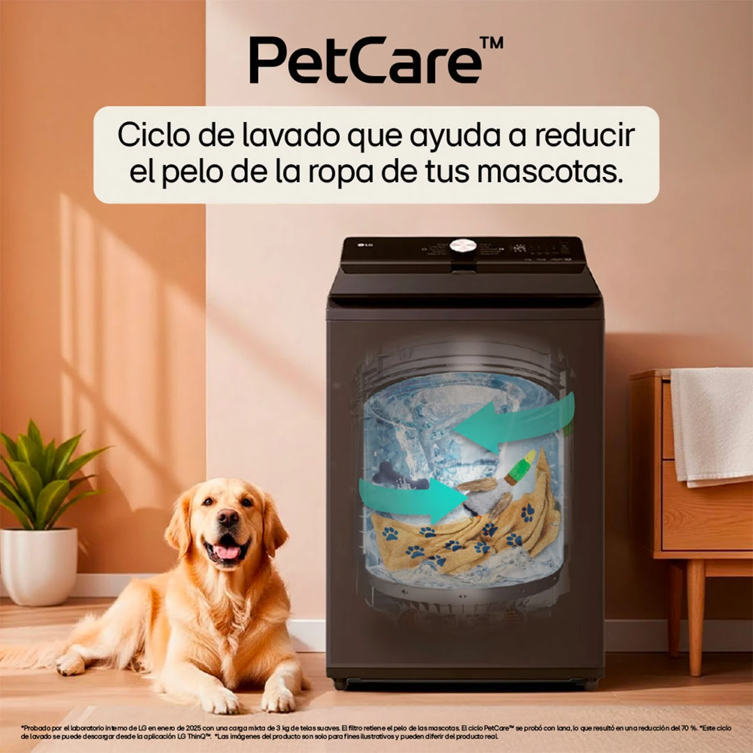 LAVADORA LG CARGA SUPERIOR 22KG WT22PBTXST INTELIGENCIA ARTIFICIAL - 14