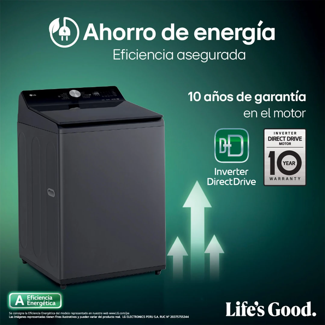LAVADORA LG CARGA SUPERIOR 22KG WT22EGTXS INTELIGENCIA ARTIFICIAL - 15