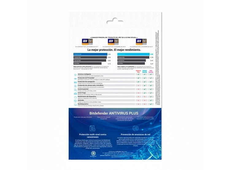 BITDEFENDER ANTIVIRUS 1 PC PLUS 12 MESES - 2