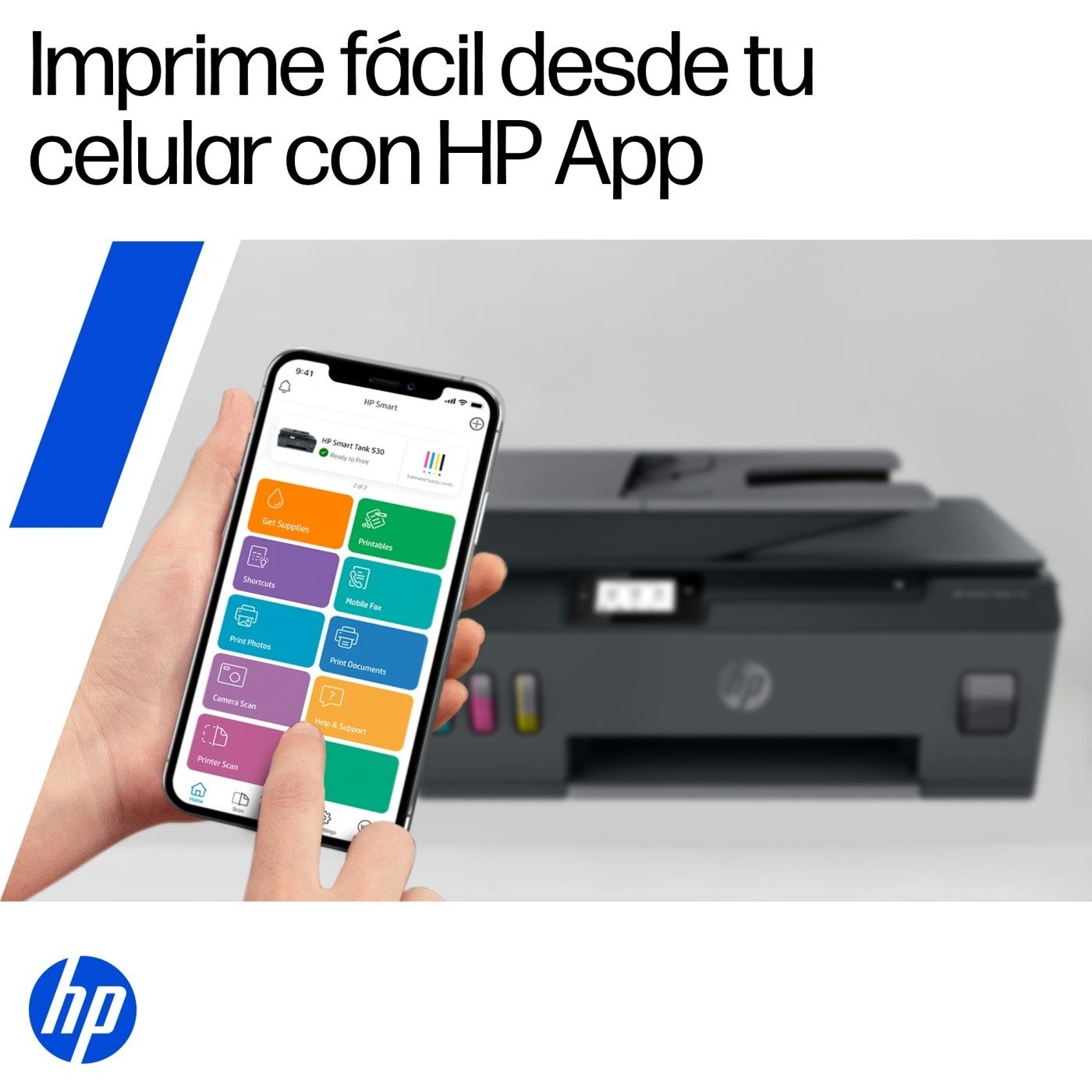 IMPRESORA MULTIFUNCIONAL HP SMART TANK 530 PLUS ADF - 6