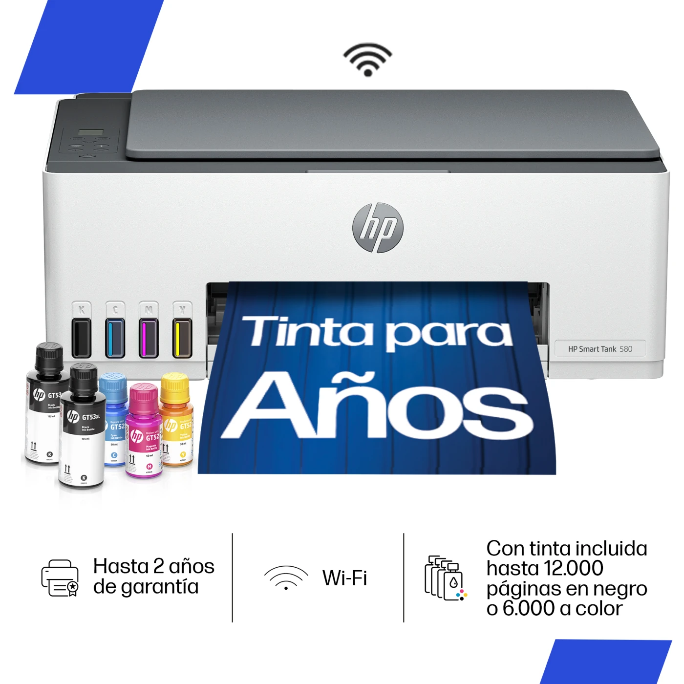 IMPRESORA MULTIFUNCIONAL HP SMART TANK 580 TODO EN UNO INALÁMBRICA - 1