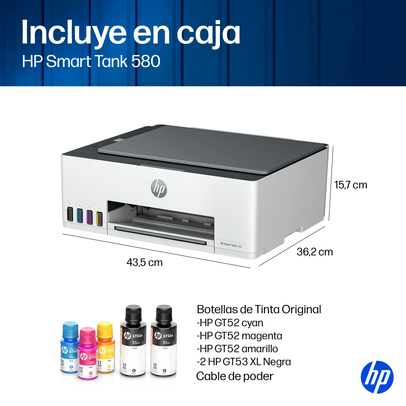 IMPRESORA MULTIFUNCIONAL HP SMART TANK 580 TODO EN UNO INALÁMBRICA - 6