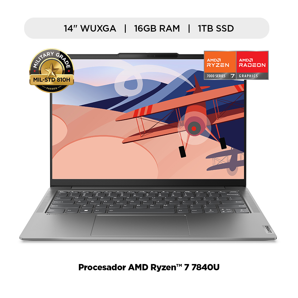 LAPTOP LENOVO YOGA SLIM 6 AMD RYZEN 7 7840U 16GB RAM 1TB SSD 14