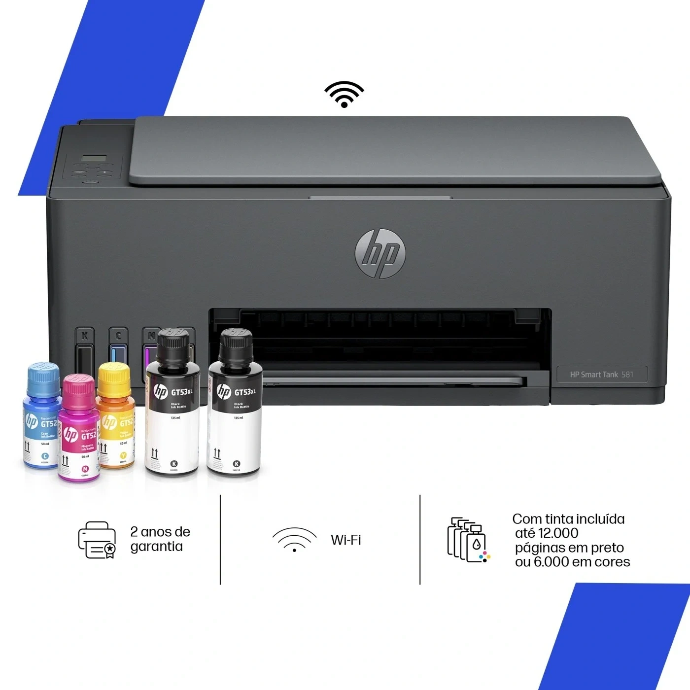 IMPRESORA MULTIFUNCIONAL HP SMART TANK 581 - 1