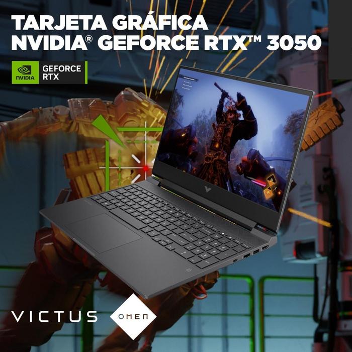 Laptop Gaming Victus 15-fb2002la AMD Ryzen 5 8GB RAM GPU NVIDIA GeForce RTX 3050 512 GB SSD 15.6" FHD - 10