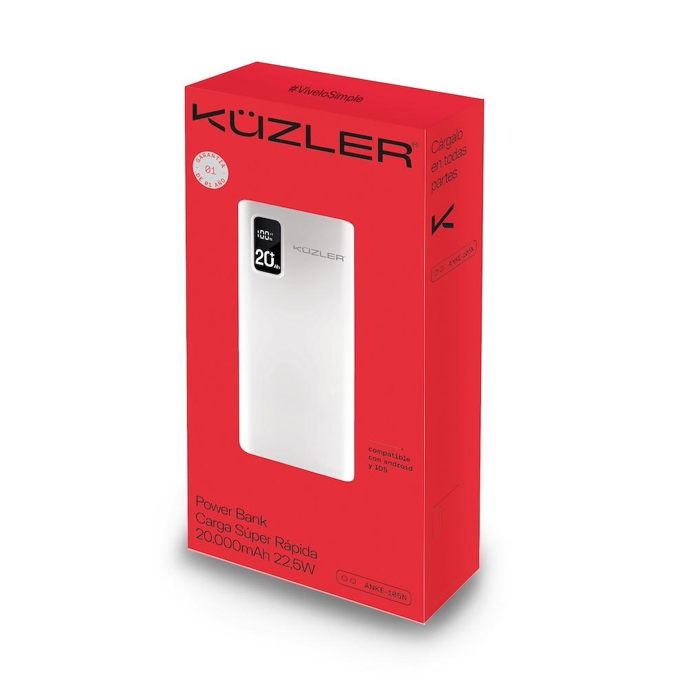 POWERBANK 20000MAH 22.5W CARGA SUPER RÁPIDA KUZLER ANKE-105B - 5