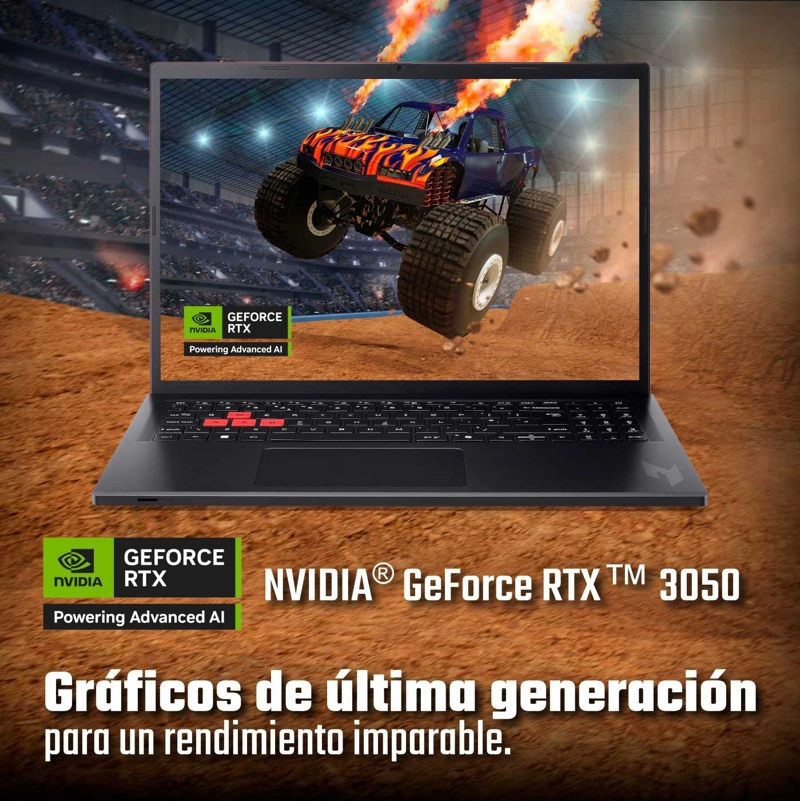 LAPTOP GAMER ACER NITRO LITE NL16-71G-52K7 INTEL CORE I5 RTX 3050 8GB RAM 512GB SSD 16” - 5