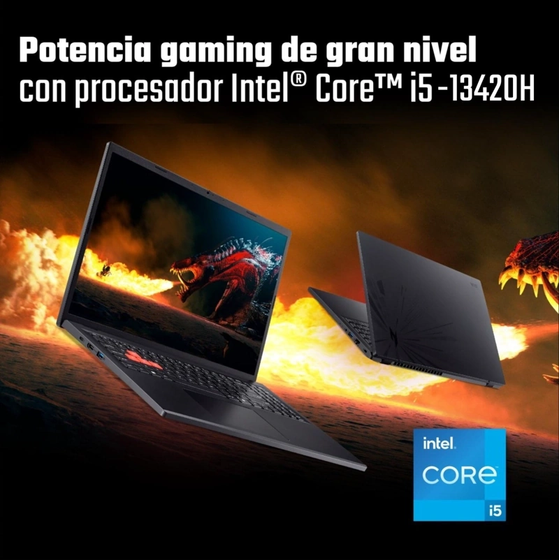 LAPTOP GAMER ACER NITRO LITE NL16-71G-52K7 INTEL CORE I5 RTX 3050 8GB RAM 512GB SSD 16” - 5