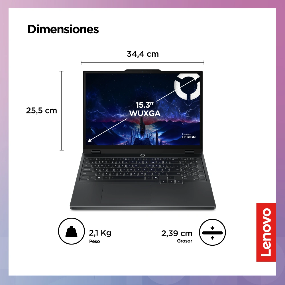 LAPTOP IA LENOVO LEGION 5i INTEL CORE i7-13650HX 16GB RAM 1TB SSD RTX 5060 8GB 15.3” WUXGA 165 HZ - 3
