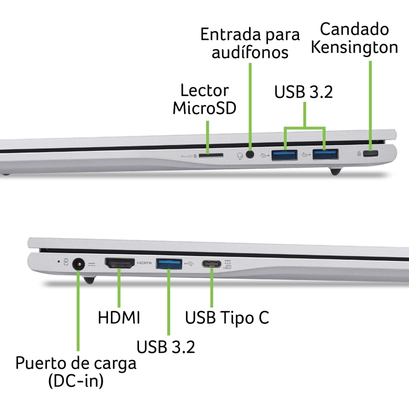 LAPTOP ACER ASPIRE LITE Intel® Core™ i7 16GB RAM 512GB SSD 15.6” - 3