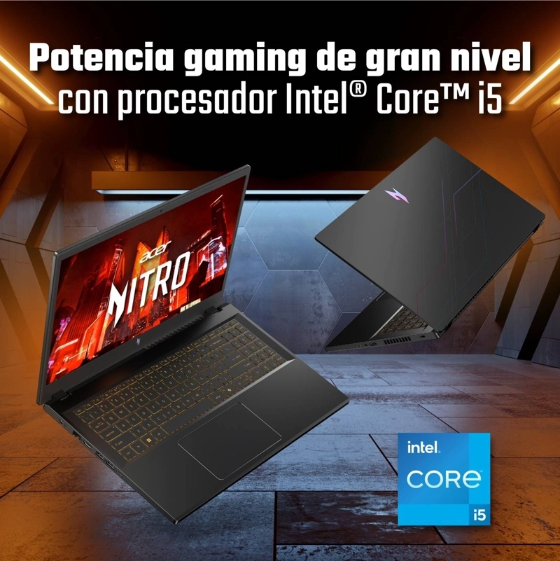 LAPTOP GAMER ACER NITRO V INTEL CORE I5 16GB RAM 512GB SSD RTX 5050 15.6” - 5