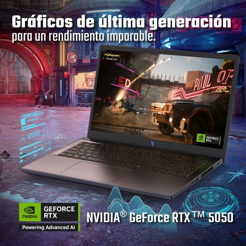 LAPTOP GAMER ACER NITRO V INTEL CORE I5 16GB RAM 512GB SSD RTX 5050 15.6” - 6