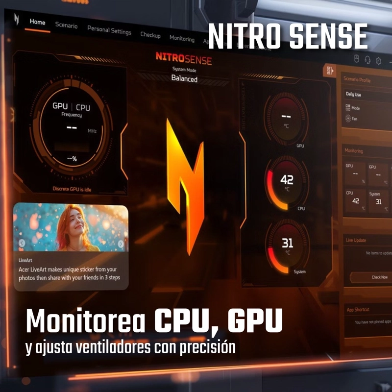 LAPTOP GAMER ACER NITRO V INTEL CORE I5 16GB RAM 512GB SSD RTX 5050 15.6” - 9