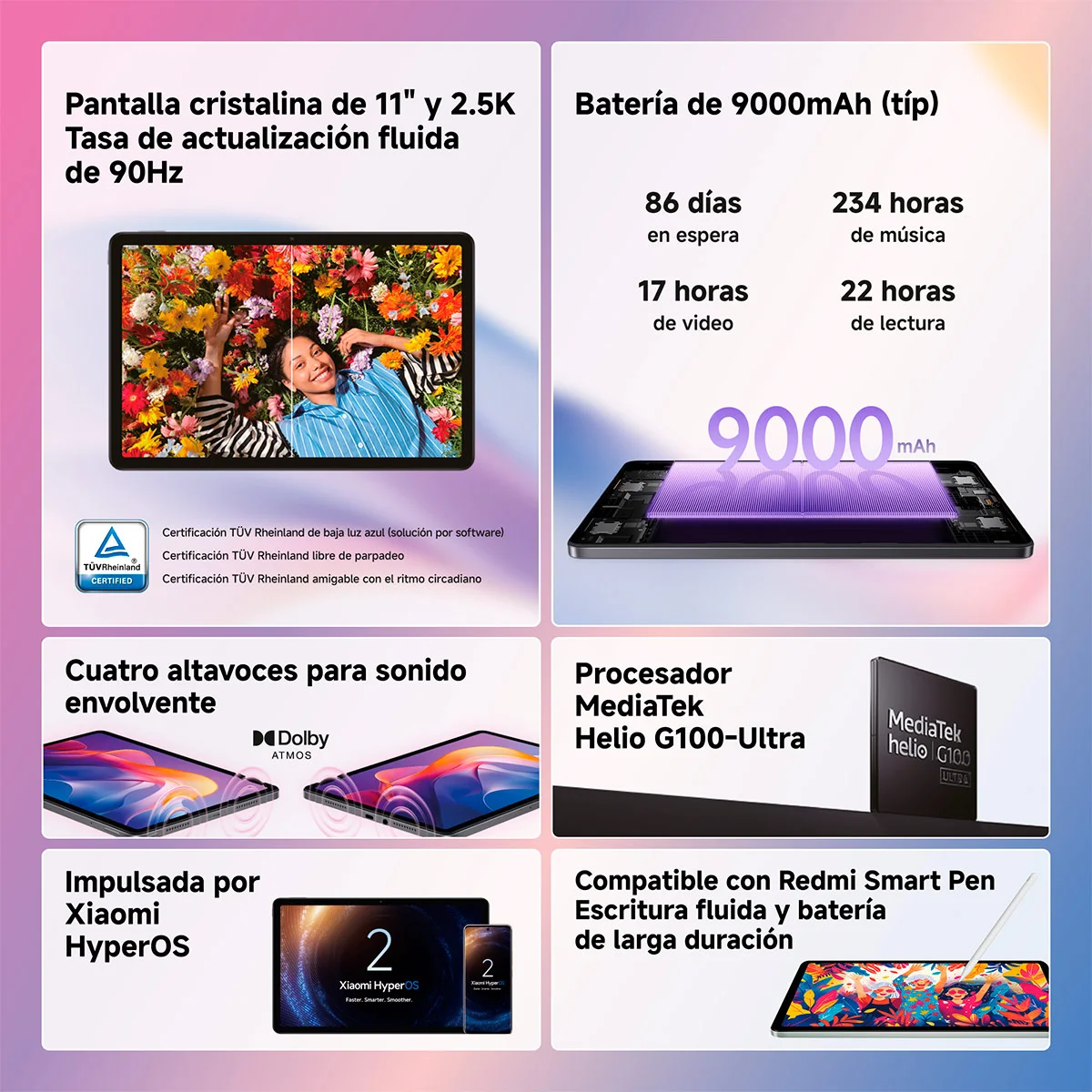 TABLET XIAOMI REDMI PAD 2 11” 128GB - 3
