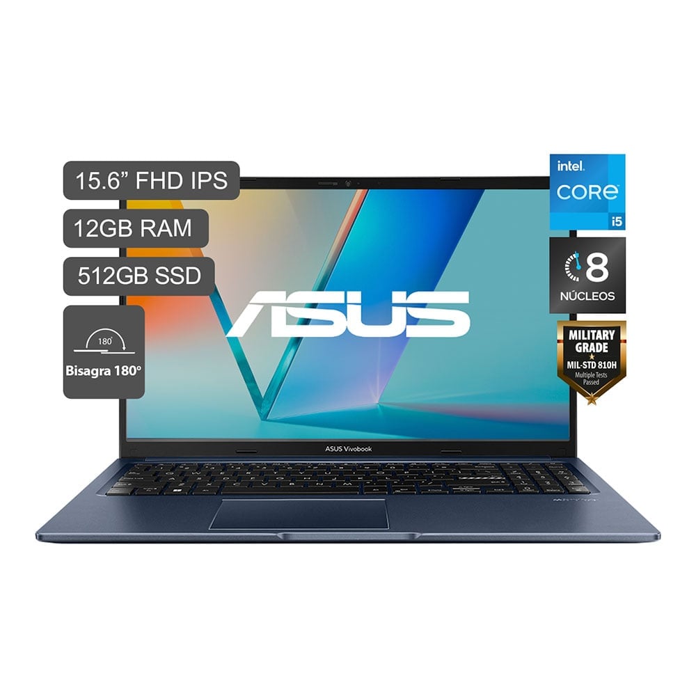 LAPTOP ASUS VIVOBOOK 15 X1502VA-BQ1146W INTEL CORE I5-13420H 12GB 512GBSSD 15.6" FHD - 1