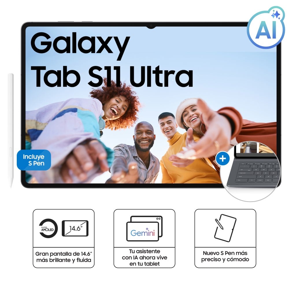GALAXY TAB S11 ULTRA WITH KEYBOARD COVER GRAY - 1