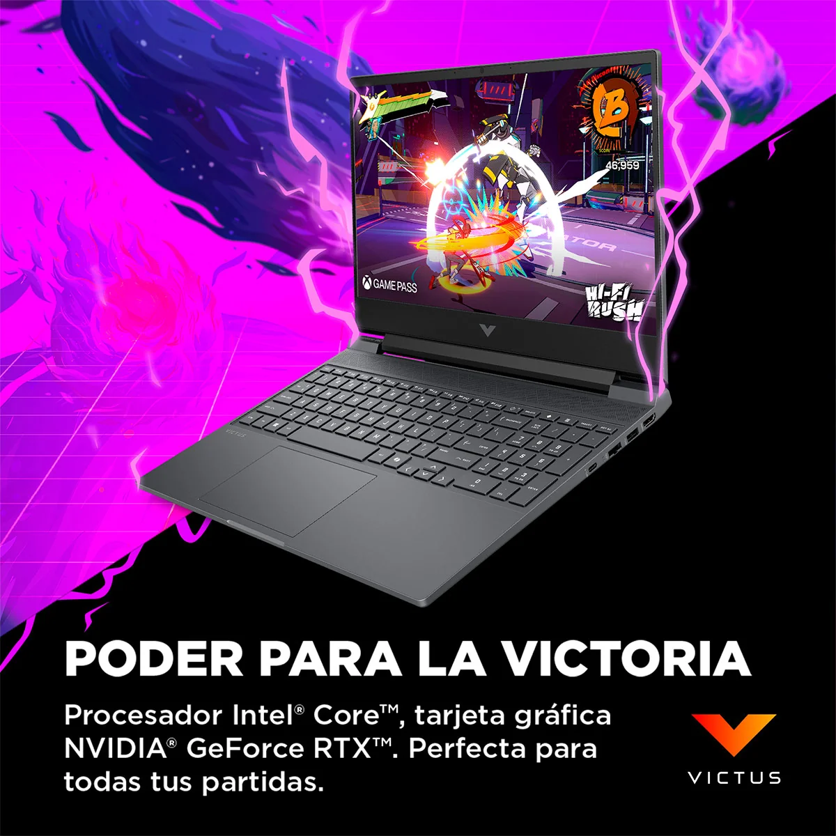 LAPTOP HP GAMING VICTUS 15-FA2029LA INTEL CORE I7 24GB RAM 1TB SSD 15.6” RTX 5050 - 10
