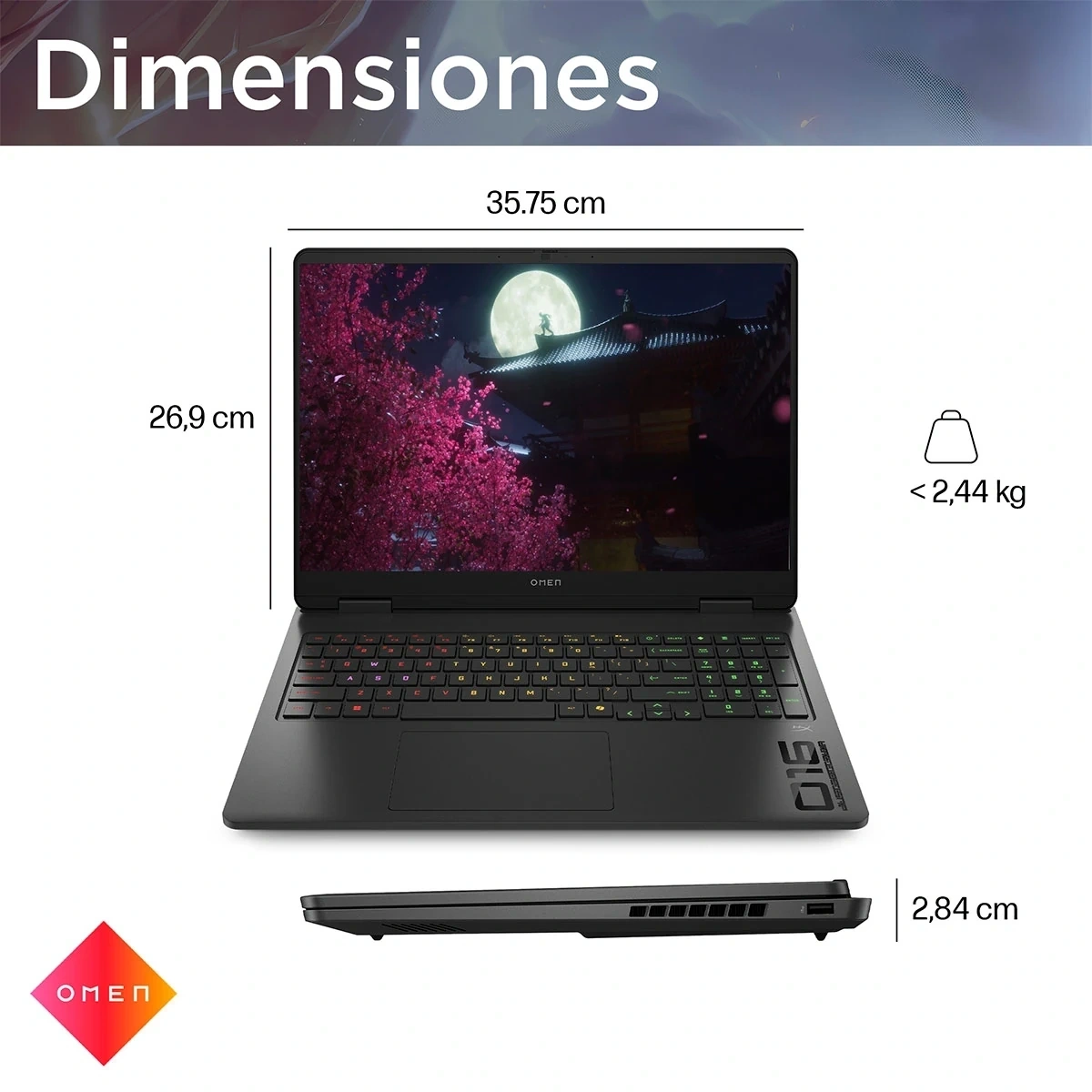 LAPTOP HP OMEN GAMING 16-AP0008LA AMD RYZEN 9 24GB RAM 1TB SSD RTX 5060 16” - 13